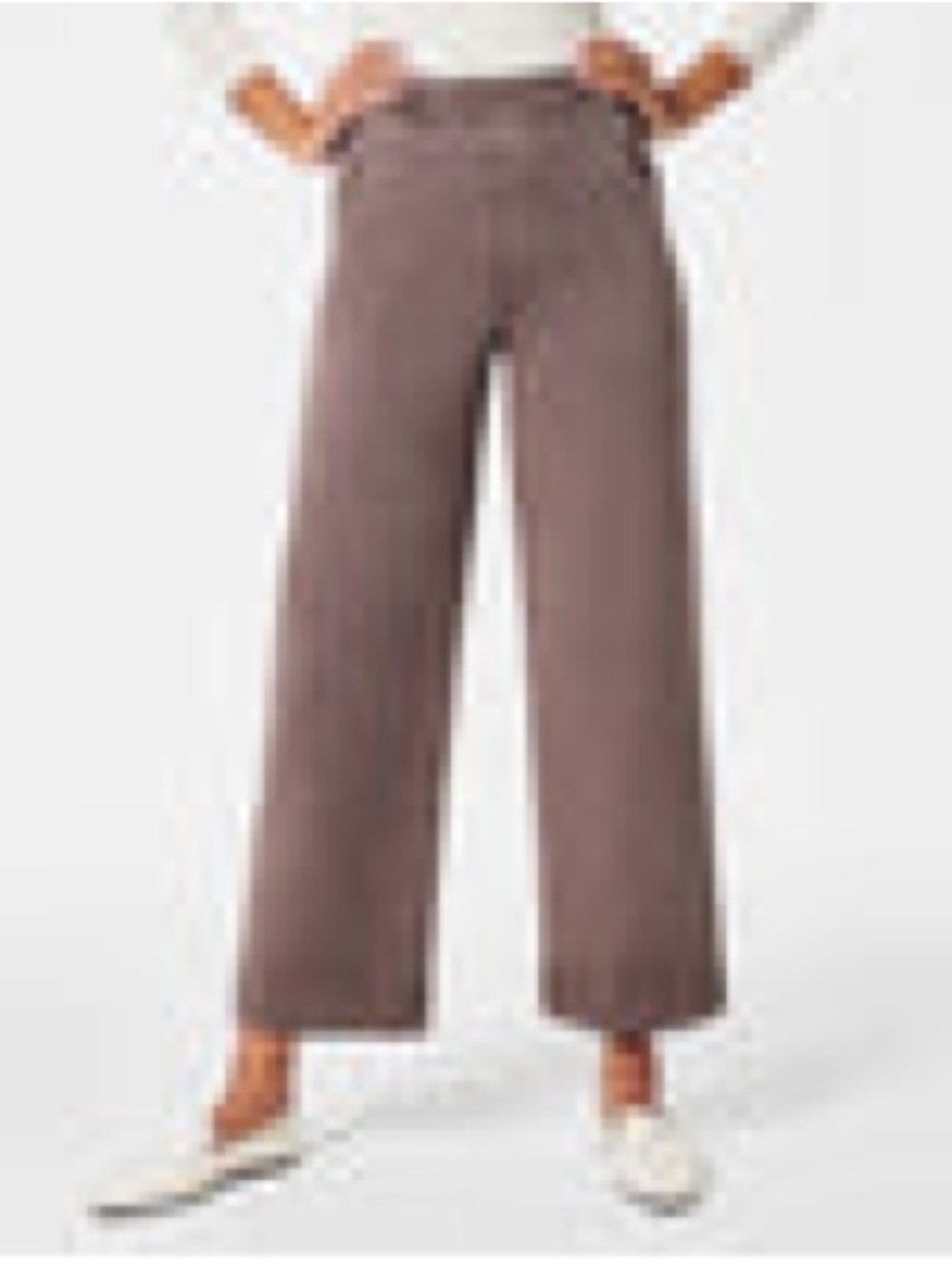 SPANX Taupe Straight-Leg Pants